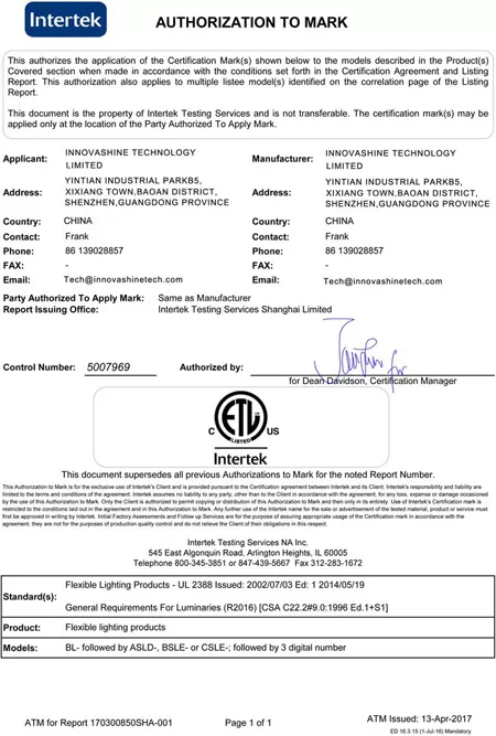 etl certificate